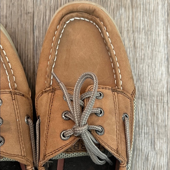Sperry Kids Tan Boat Shoes - Picture 6 of 8